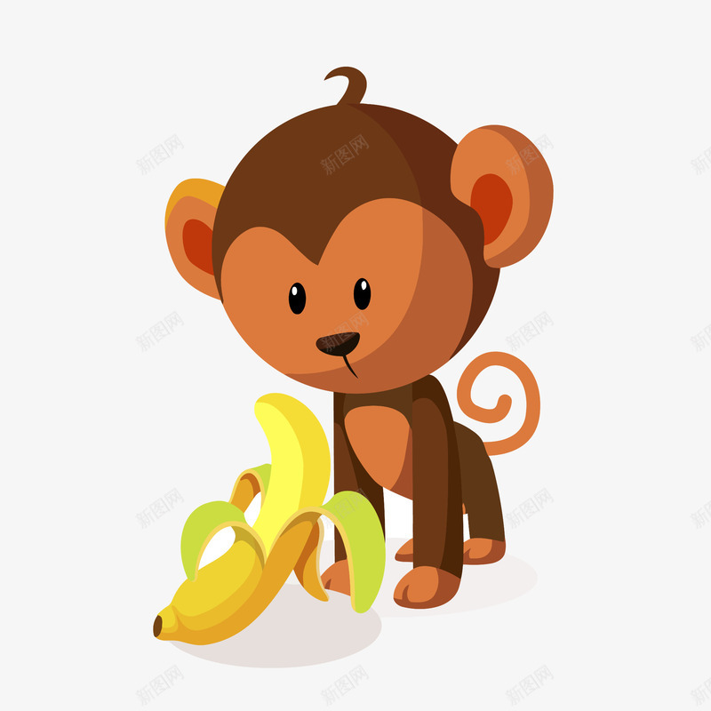 手绘吃香蕉猴子矢量图eps免抠素材_新图网 https://ixintu.com png免抠图 创意 动物 卡通 可爱 吃香蕉 手绘 时尚 猴子 矢量图