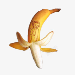 玛丽莲玛丽莲梦露香蕉雕刻高清图片