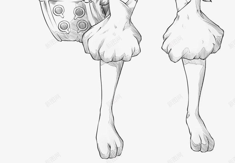 卡通人物手绘png免抠素材_新图网 https://ixintu.com 卡通 卡通人物 卡通形象 手绘 手绘线稿 线描
