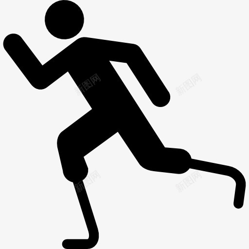 残奥会运动员图标png_新图网 https://ixintu.com 体育 多项运动 残奥会 游戏 跑步 运动
