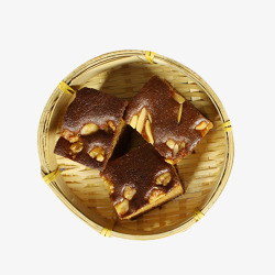 烤制蜂蜜枣糕产品实物核桃蜂蜜红枣糕高清图片