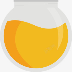 玻璃罐子里的蜂蜜罐子高清图片