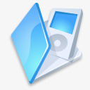 文件夹ipod蓝色图标图标