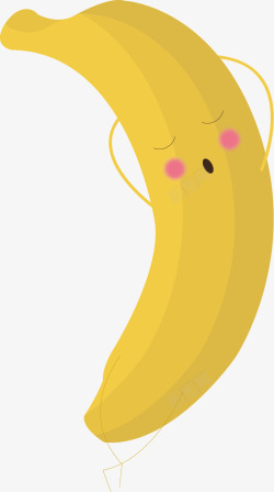 可爱的香蕉矢量图素材