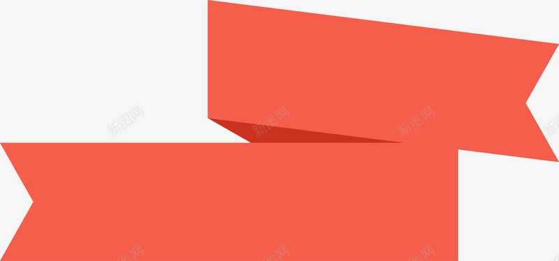红色简约折纸边框纹理png免抠素材_新图网 https://ixintu.com 免抠PNG 折纸 简约 红色 边框纹理