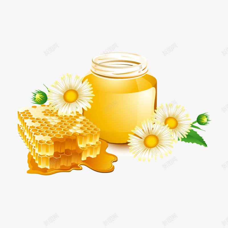 蜜蜂png免抠素材_新图网 https://ixintu.com 纯天然 蜂巢 蜂蜜 蜜罐 蜜蜂