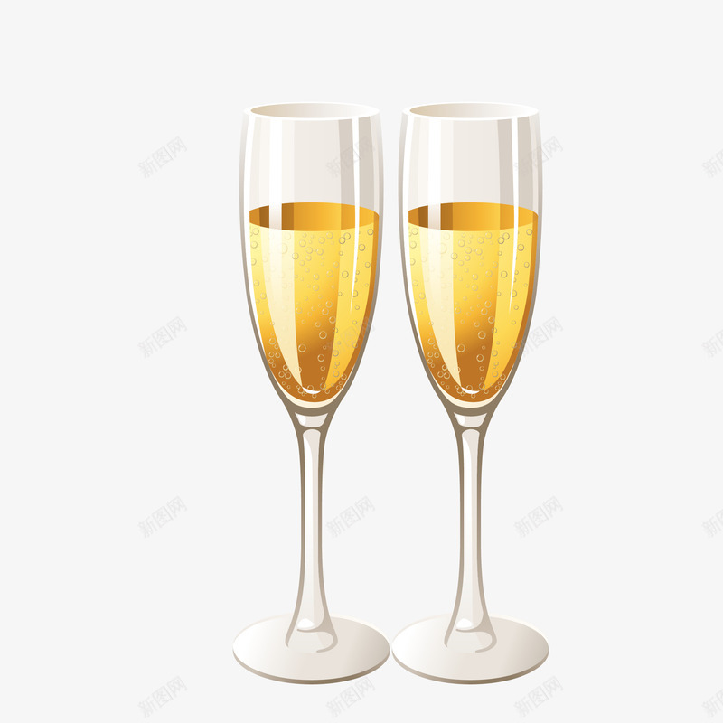 黄色高杯香槟png免抠素材_新图网 https://ixintu.com png免抠图 手绘 酒杯 香槟 高杯 黄色