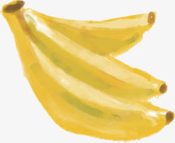 水彩香蕉素材