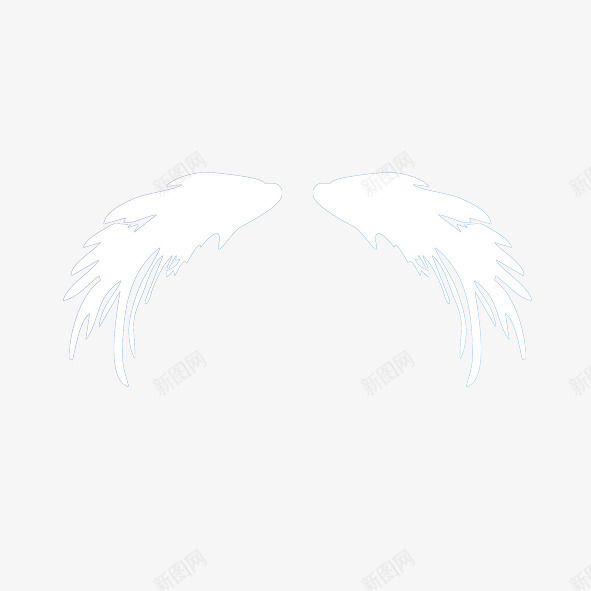翅膀png免抠素材_新图网 https://ixintu.com 天使翅膀 手绘翅膀 白色翅膀 纯色翅膀 翅膀