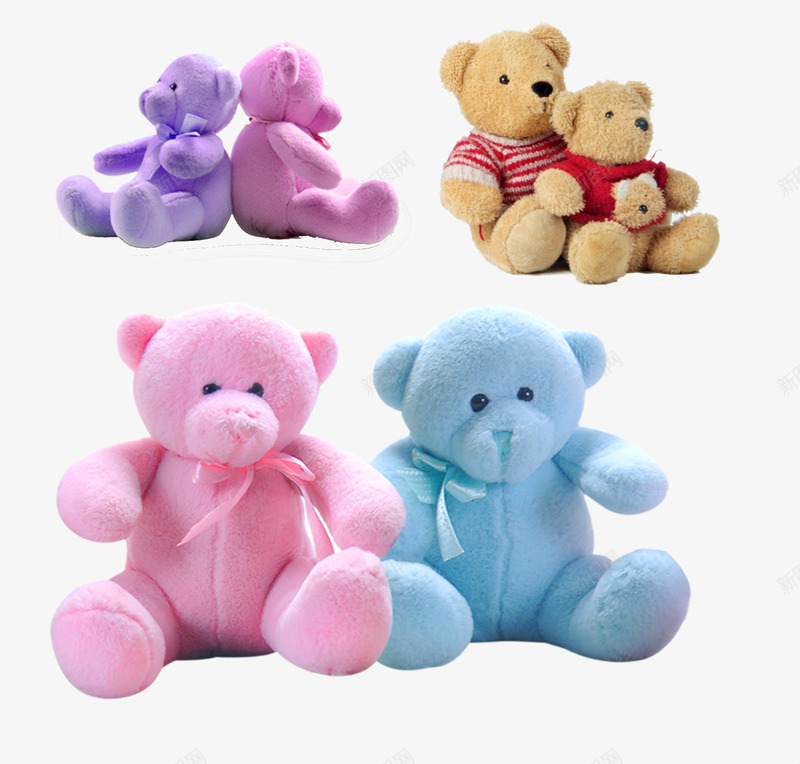 玩具熊娃娃psd免抠素材_新图网 https://ixintu.com 61 儿童玩具 儿童节 玩具熊