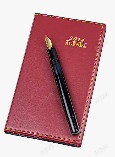 笔记本和钢笔png免抠素材_新图网 https://ixintu.com 免抠 免抠素材 实物 文具 皮革 笔 笔记本 钢笔