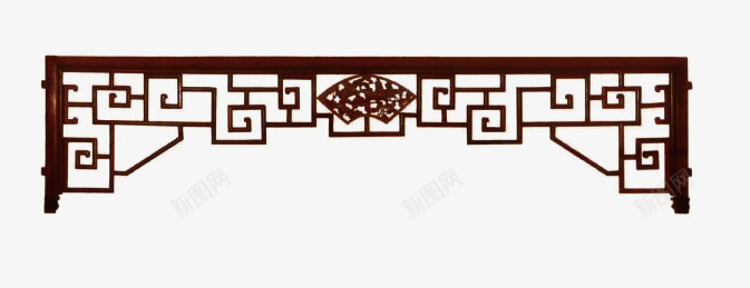 镂空门匾png免抠素材_新图网 https://ixintu.com 中国门 中国风 镂空 门匾