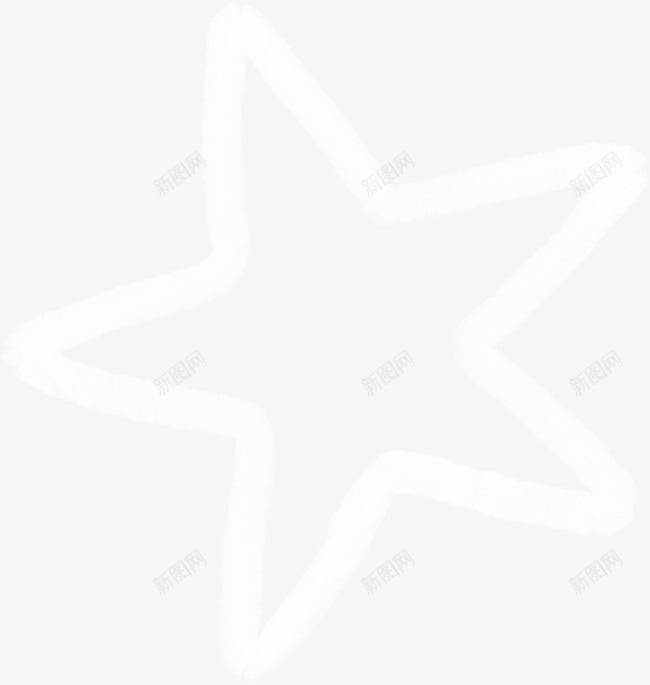 白色五角星png免抠素材_新图网 https://ixintu.com 五角星 镂空五角星