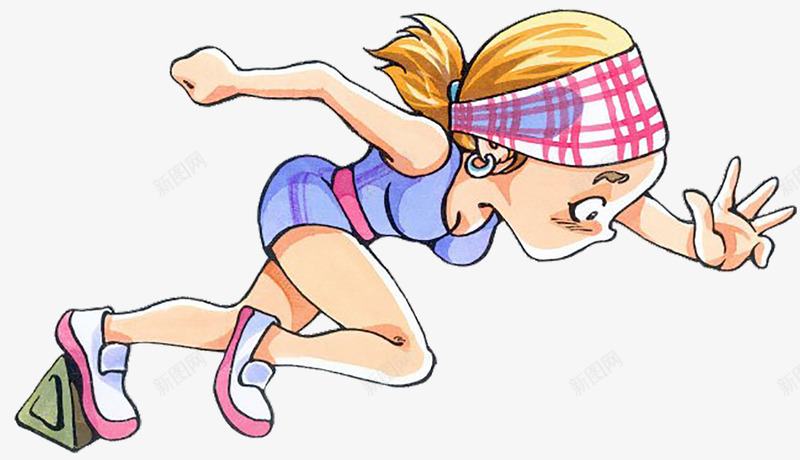手绘接力跑女孩png免抠素材_新图网 https://ixintu.com 卡通的 可爱的 女孩 手绘的 接力跑 比赛 矢量的 装饰 跑步