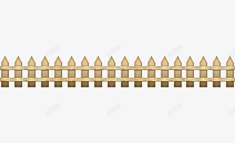 手绘围栏png免抠素材_新图网 https://ixintu.com 围栏 手绘 木头 花园