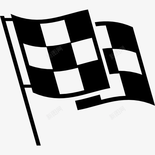 赛旗图标png_新图网 https://ixintu.com 体育 启动图标 国旗 嬉戏 工具 方格 旗帜 运动