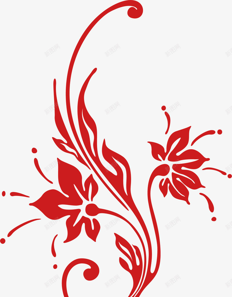 纸花卡通png免抠素材_新图网 https://ixintu.com 墙纸花纹 折纸花 植物 红色纸花 纸花 纸花花边