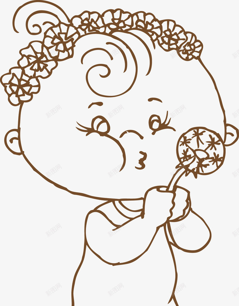 吃糖的小孩图标png_新图网 https://ixintu.com 儿童 儿童手绘 儿童线稿 卡通小孩 可爱的小朋友矢量 女孩 孩子 小盆友 手绘儿童 手绘小孩