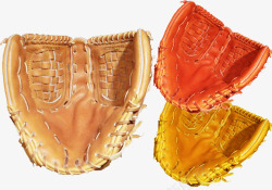 缝线棒球皮质缝线棒球手套高清图片