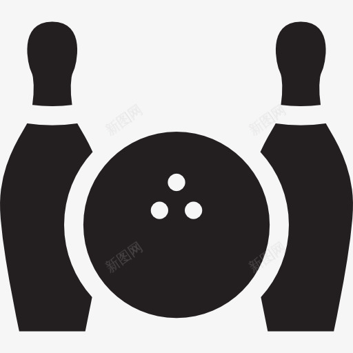 保龄球和两碗图标png_新图网 https://ixintu.com 体育 保龄球游戏 弓 游戏