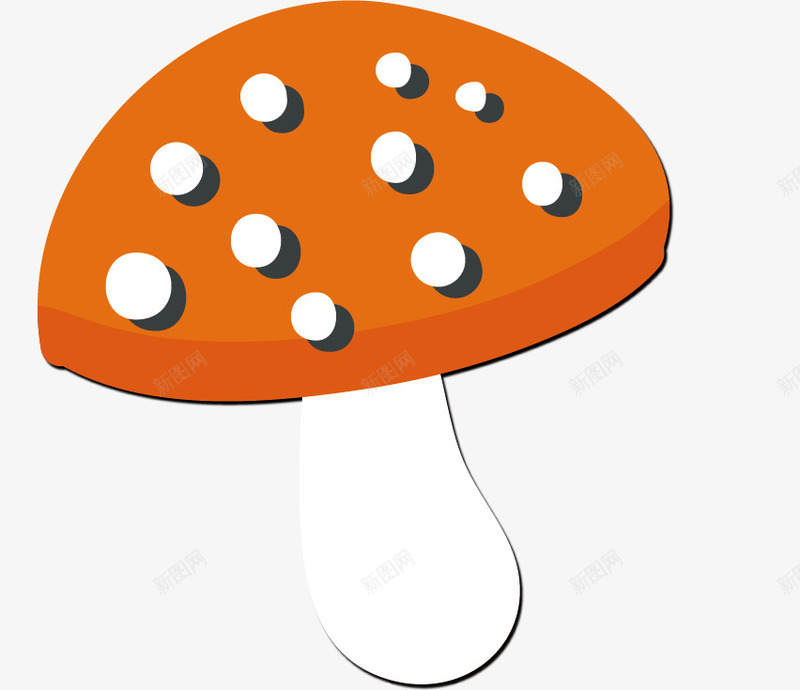卡通贴纸黄色蘑菇png免抠素材_新图网 https://ixintu.com 卡通 蘑菇 贴纸 黄色