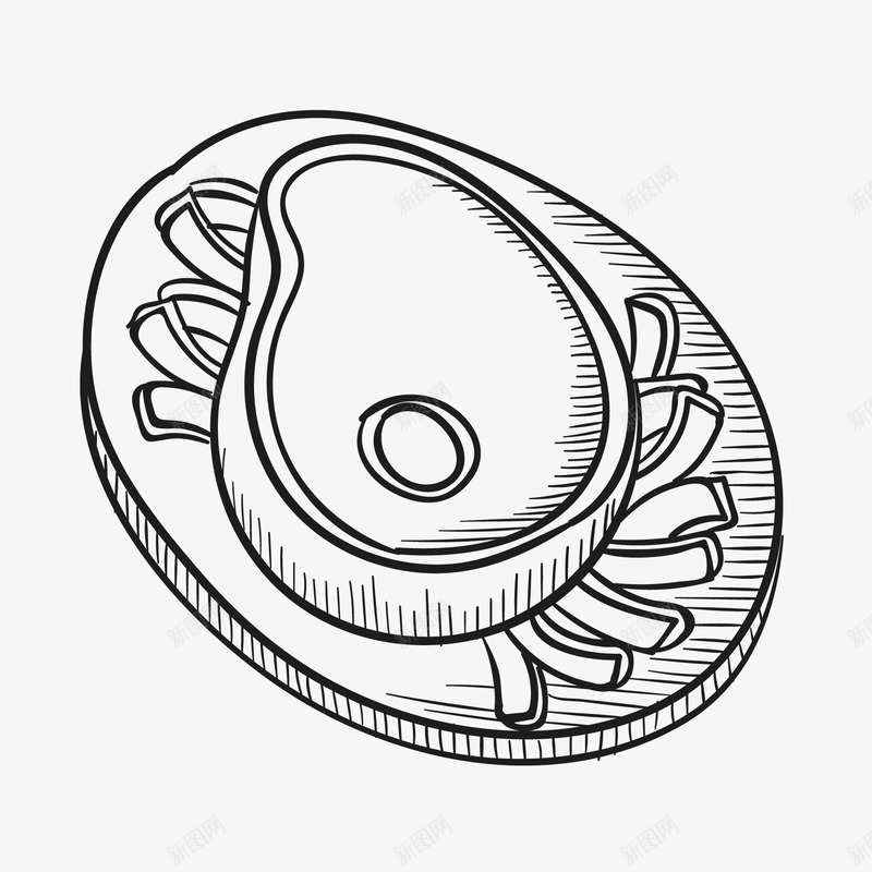 牛油果矢量图eps免抠素材_新图网 https://ixintu.com 手绘线稿食物 水果 牛油果 矢量图