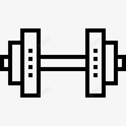 哑铃图标png_新图网 https://ixintu.com 举重 体育竞赛 体重 健身房 哑铃 器皿 工具 运动