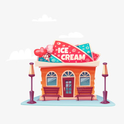 冰淇淋灯箱冰淇淋开业高清图片