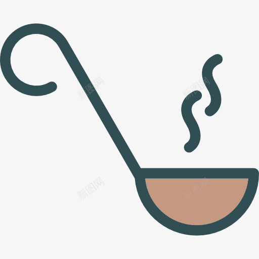 Ladle图标png_新图网 https://ixintu.com 包 厨房用具 器皿 工具 服务 汤 汤勺 食品 食品和餐厅