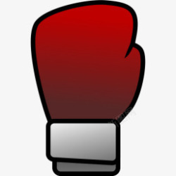 格斗比赛红色拳套高清图片
