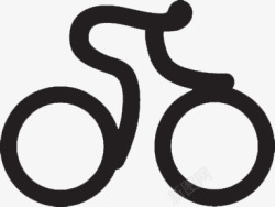 人与车自行车比赛简笔图标高清图片