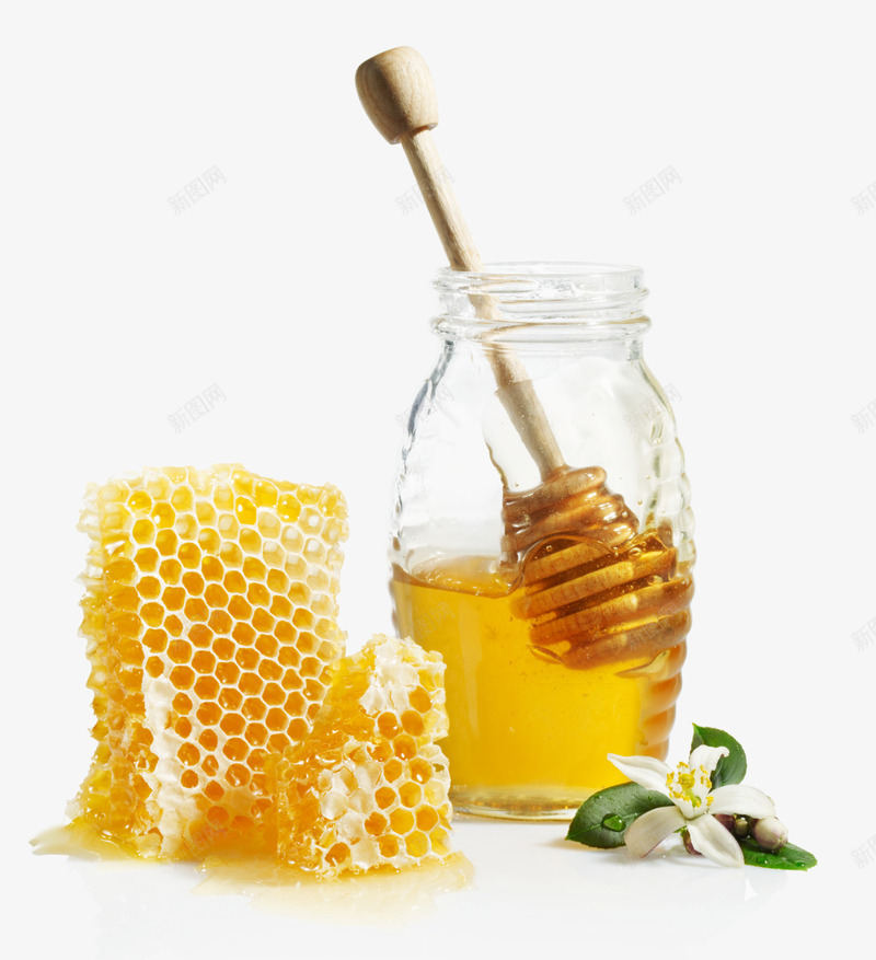 蜂蜜图案png免抠素材_新图网 https://ixintu.com 美食 蜂蜜 金色