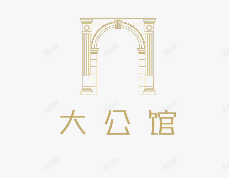 中国建筑png免抠素材_新图网 https://ixintu.com 中国风 古典 庄严 线稿