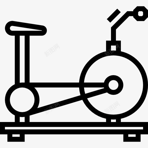 固定自行车图标png_新图网 https://ixintu.com 体育 健身 健身房 健身自行车 运动