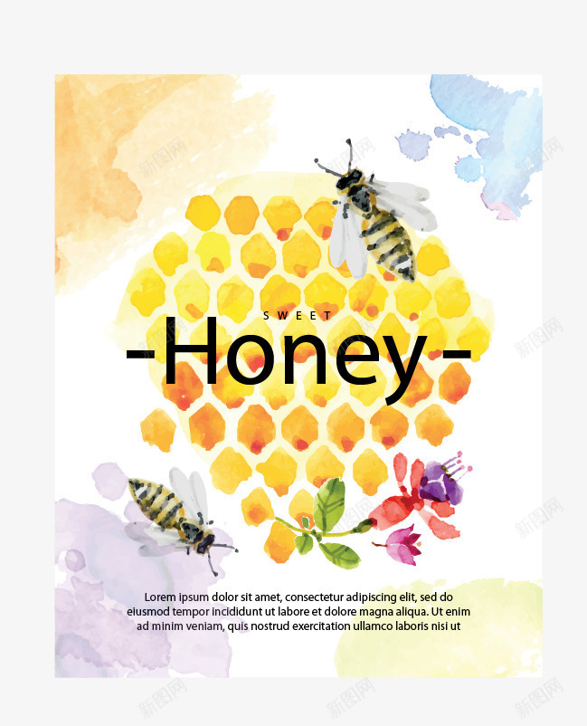 honeypng免抠素材_新图网 https://ixintu.com honey 密封 水墨 蜂蜜