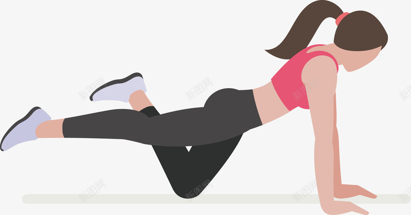 健身教练腿部锻炼png免抠素材_新图网 https://ixintu.com 人类进化 体力 体育 健康 运动