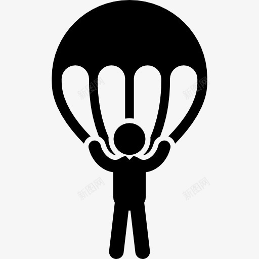 伞兵图标png_新图网 https://ixintu.com 人 伞兵 服务 秘密 秘密服务 降落伞