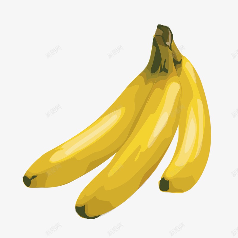 手绘水果香蕉矢量图ai免抠素材_新图网 https://ixintu.com 手绘 水果 香蕉 矢量图