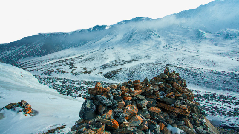 青海祁连山冰雪一psd免抠素材_新图网 https://ixintu.com 名胜古迹 旅游风景 著名建筑