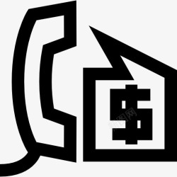 电子商务服务手机商业援助图标高清图片