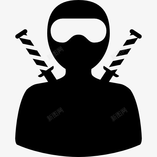 Ninja图标png_新图网 https://ixintu.com 东方 人 忍者 忍者图案 武装战士 秘密服务 覆盖 面具