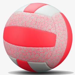 学生中考专用球粉色5号软式排球高清图片