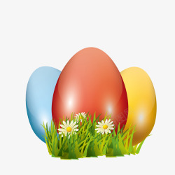 漂亮鸡蛋漂亮可爱的彩色鸡蛋高清图片