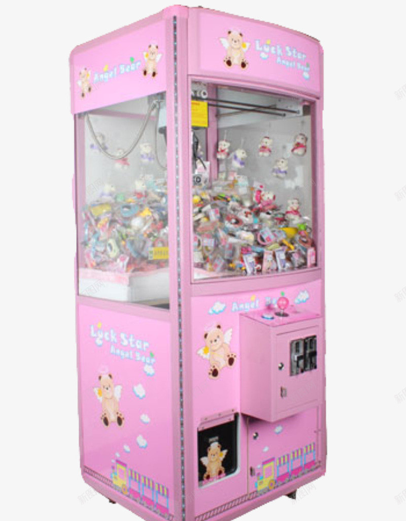 夹娃娃机png免抠素材_新图网 https://ixintu.com PNG元素 免费下载 夹娃娃 摊位游戏 机器 粉色