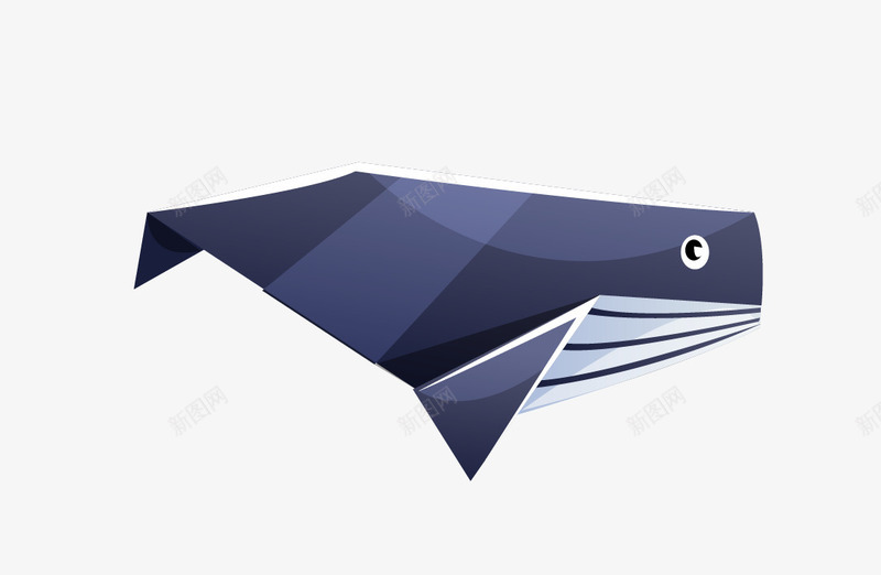 鲸鱼png免抠素材_新图网 https://ixintu.com 折纸鲸鱼 鲸鱼 鲸鱼图 鲸鱼插图