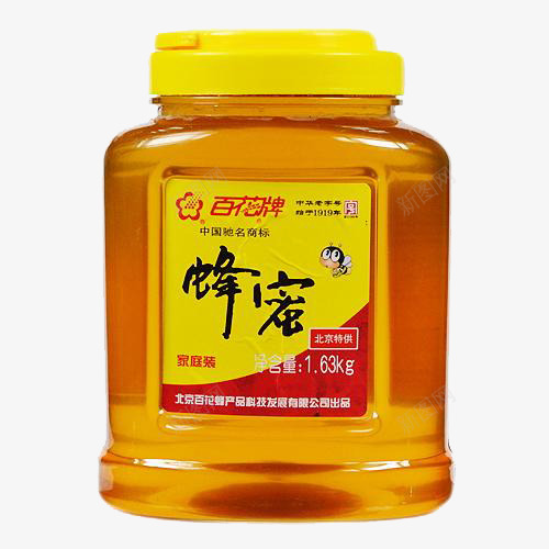 家庭装百花牌蜂蜜png免抠素材_新图网 https://ixintu.com 产品实物 北京食品 家庭装 甜品 百花牌 蜂蜜