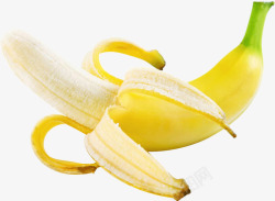 黄色香蕉皮素材