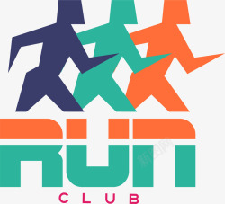 扁平化运动项目运动项目跑步logo图标高清图片
