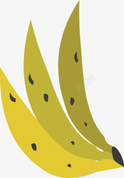 香蕉浅黄色卡通香蕉高清图片
