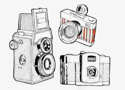数码摄相机镂空线条数码照相机高清图片